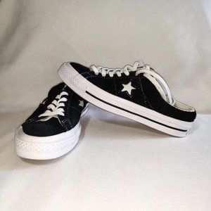 CONVERSE ~ One Star Mule Slip-On Black/White.
